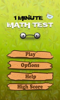 Ladda ner 1 Minute Math Test: Android Logikspel spel till mobilen och surfplatta.