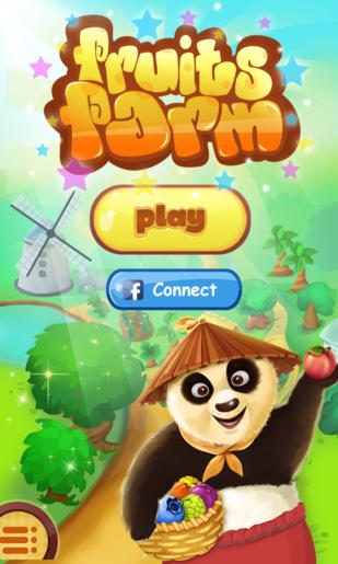 Ladda ner Panda and fruits farm: Android Match 3 spel till mobilen och surfplatta.