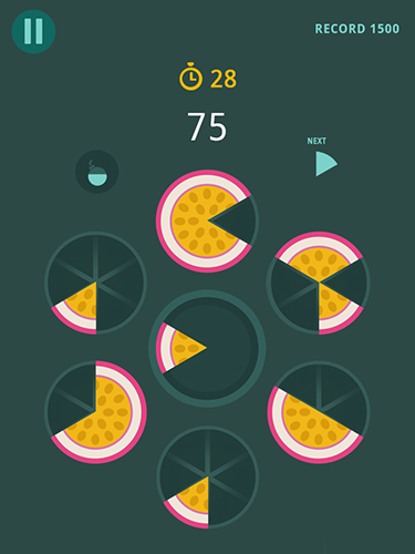 Slices! Fruit pieces! Circle puzzles game!