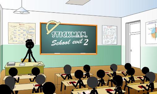 Ladda ner Stickman: School evil 2: Android Stickman spel till mobilen och surfplatta.