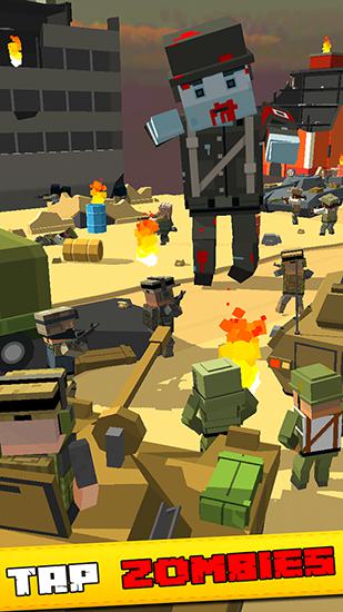 Ladda ner Tap zombies: Heroes of war: Android Pixel art spel till mobilen och surfplatta.