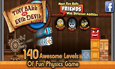 Ladda ner Tiny Ball Vs. Evil Devil: Android Arkadspel spel till mobilen och surfplatta.