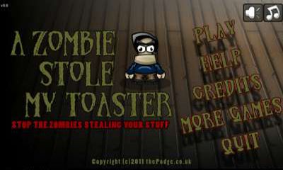 Ladda ner A zombie stole my toaster: Android Arkadspel spel till mobilen och surfplatta.