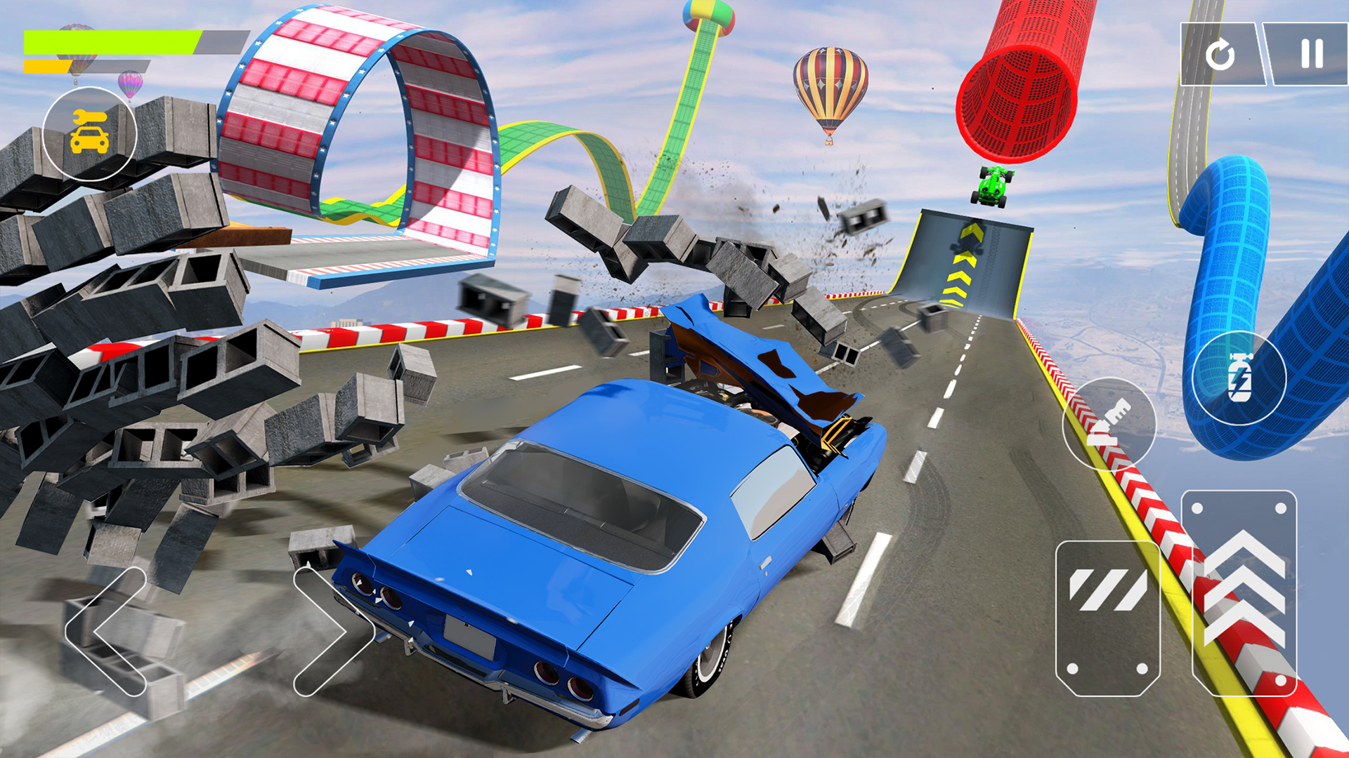 Flying Car Crash: Real Stunts