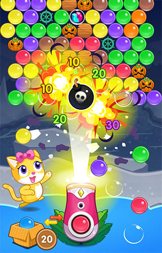 Meow pop: Kitty bubble puzzle