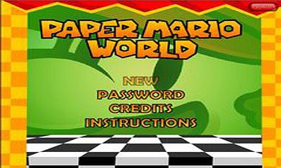Paper World Mario