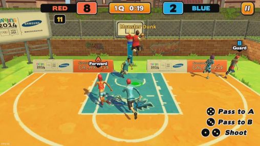 Street dunk: 3 on 3 basketball
