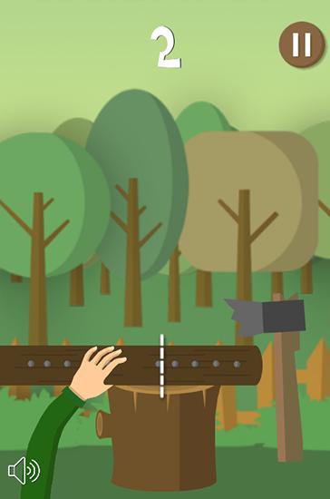 Cut the timber. Lumberjack simulator