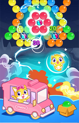 Meow pop: Kitty bubble puzzle