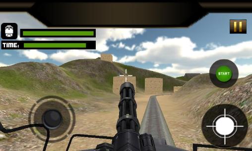 Desert train: Gunship. Battle bullet train 3D
