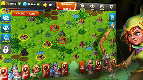 Hero rush: Conquest of kingdoms. The mad king