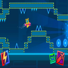 Med den aktuella spel Nyan cat: The space journey för Android ladda ner gratis Block Dash: Geometry Jump till den andra mobiler eller surfplattan.