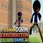 Med den aktuella spel Bocce 3D för Android ladda ner gratis Stickman dorm exploration escape game 3D till den andra mobiler eller surfplattan.