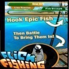 Med den aktuella spel Bin trix för Android ladda ner gratis Flick Fishing till den andra mobiler eller surfplattan.