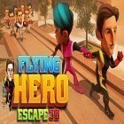 Med den aktuella spel Balling 3D för Android ladda ner gratis Flying hero escape 3D till den andra mobiler eller surfplattan.