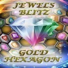 Med den aktuella spel Yummi för Android ladda ner gratis Jewels blitz: Gold hexagon till den andra mobiler eller surfplattan.