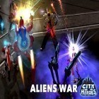 Med den aktuella spel Monster shooting mania för Android ladda ner gratis City heroes 3D: Aliens war till den andra mobiler eller surfplattan.