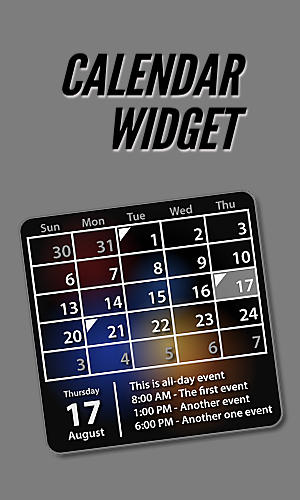 Calendar widget gratis appar att ladda ner på Android 2.2 mobiler och surfplattor.