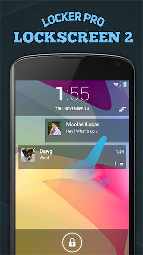 Locker pro lockscreen 2 gratis appar att ladda ner på Android 2.3.7 mobiler och surfplattor.
