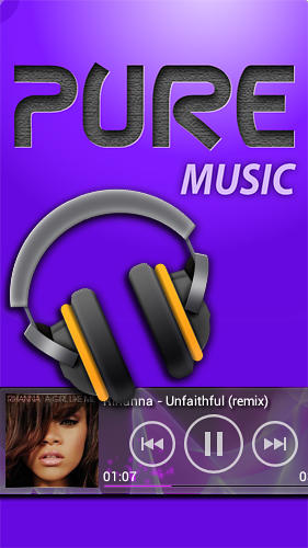 Ladda ner Pure music widget till Android gratis.