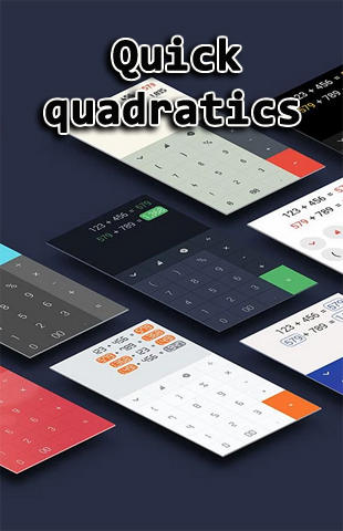 Quick quadratics gratis appar att ladda ner på Android 2.1 mobiler och surfplattor.