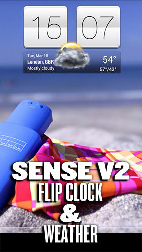 Sense v2 flip clock and weather