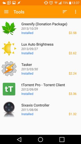 Purchased apps: Restore your paid apps