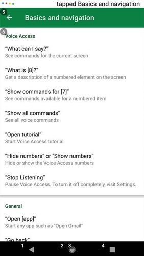 Voice access