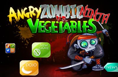 Ladda ner Arkadspel spel Angry Zombie Ninja VS. Vegetables på iPad.