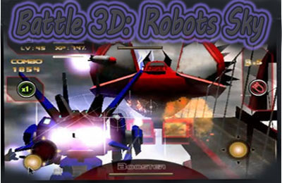 Ladda ner Multiplayer spel Battle 3D: Robots Sky på iPad.