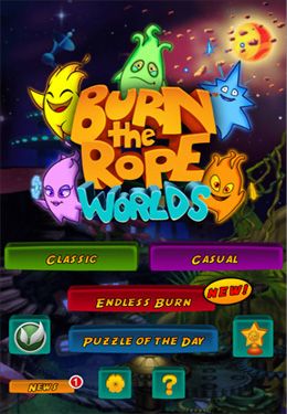 Ladda ner Logikspel spel Burn the Rope: Worlds på iPad.