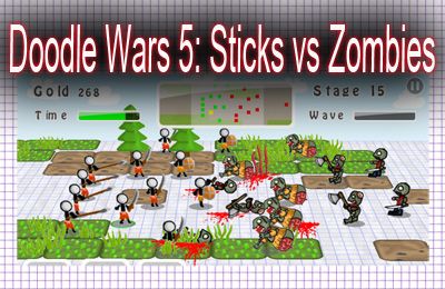Ladda ner Strategispel spel Doodle Wars 5: Sticks vs Zombies på iPad.