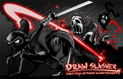 Ladda ner Arkadspel spel Draw Slasher: Dark Ninja vs Pirate Monkey Zombies på iPad.