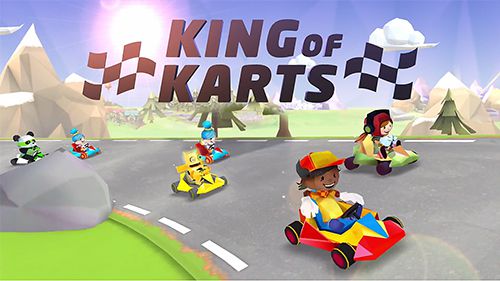 Ladda ner King of karts: 3D racing fun iPhone 7.1 gratis.