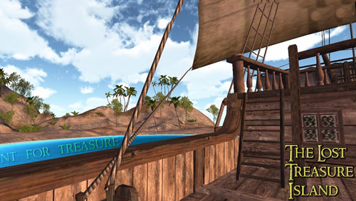 Ladda ner Action spel The lost treasure island 3D på iPad.