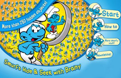 Ladda ner Logikspel spel The Smurfs Hide & Seek with Brainy på iPad.