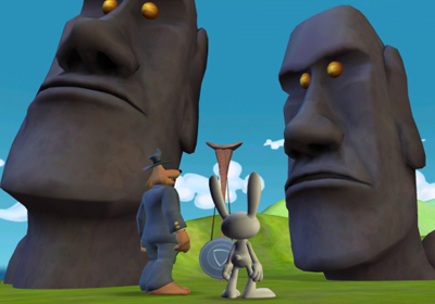Sam & Max Beyond Time and Space Episode 2.  Moai Better Blues