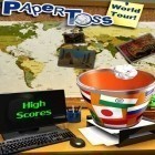 Med den aktuella spel Cat run för iPhone, iPad eller iPod ladda ner gratis Paper toss: World tour.