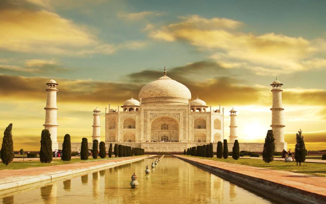 Landscape, Architecture, Taj Mahal