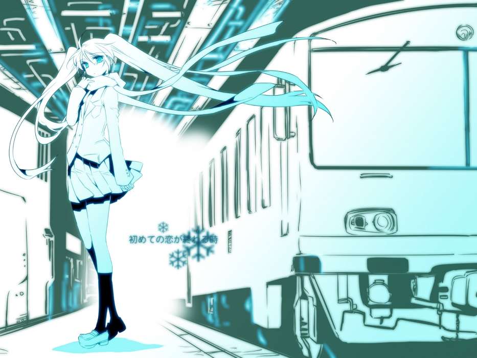 Anime, Girls, Trains