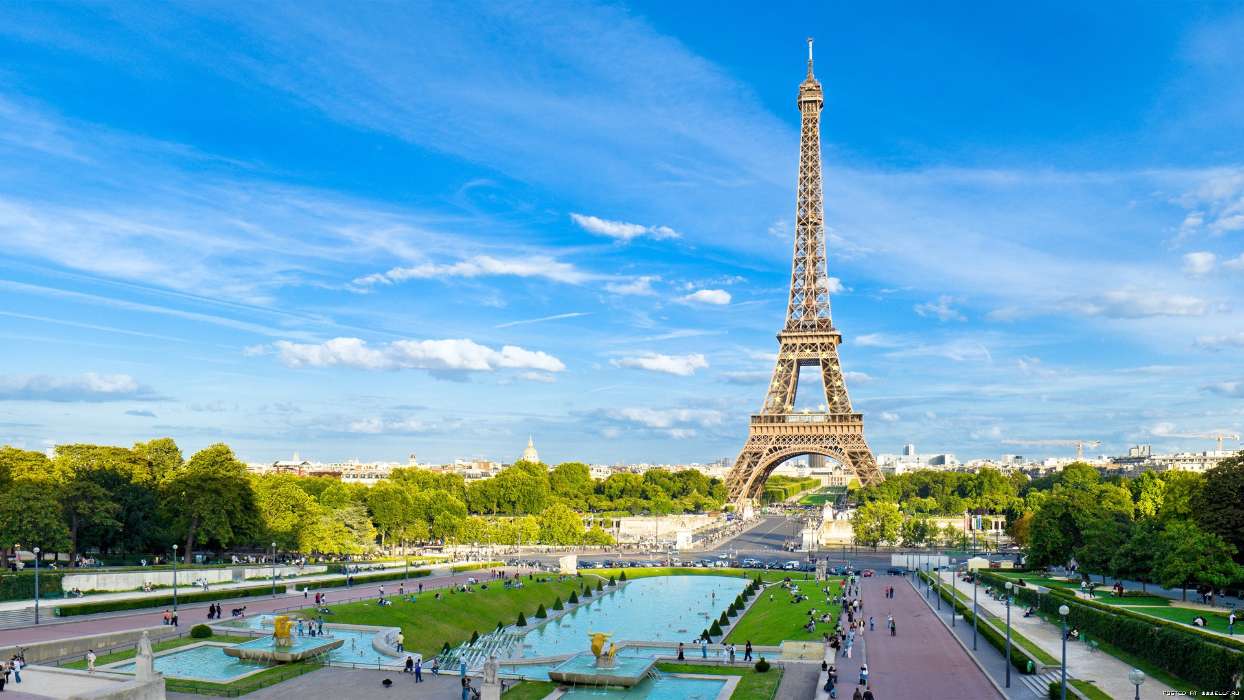 Architecture, Eiffel Tower, Cities, Sky, Paris, Landscape