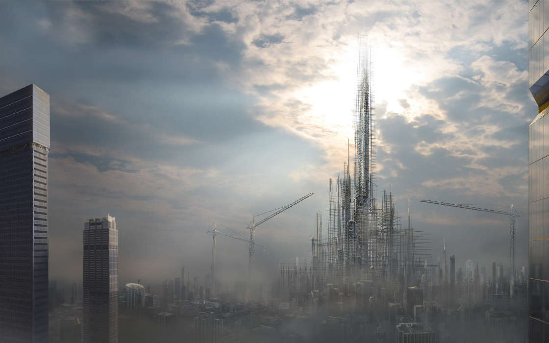 Architecture, Fantasy, Cities, Sky