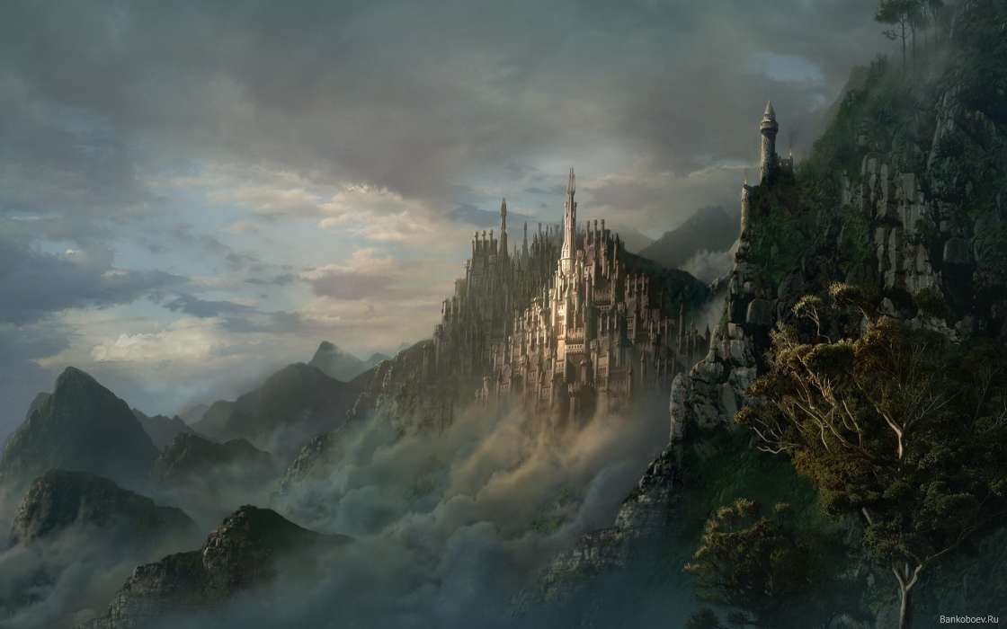 Landscape, Fantasy, Architecture, Castles