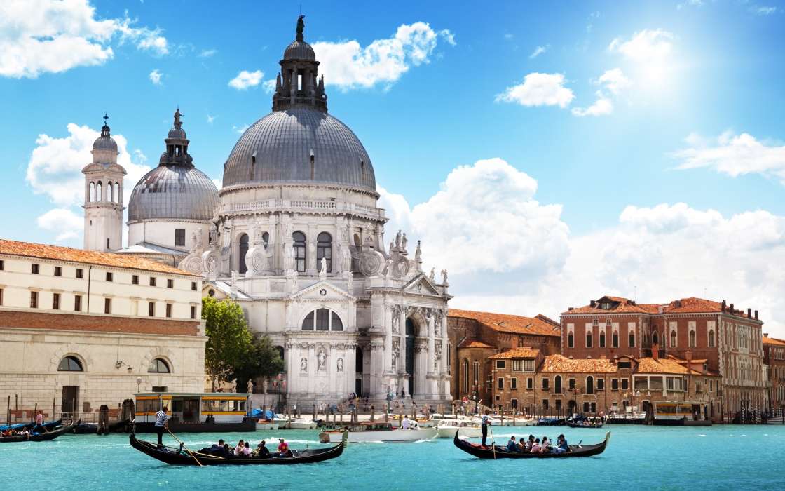 Architecture, Cities, Boats, Landscape, Venice