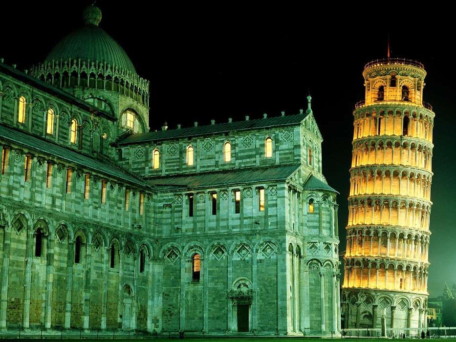 Landscape, Cities, Architecture, Tower of Pisa