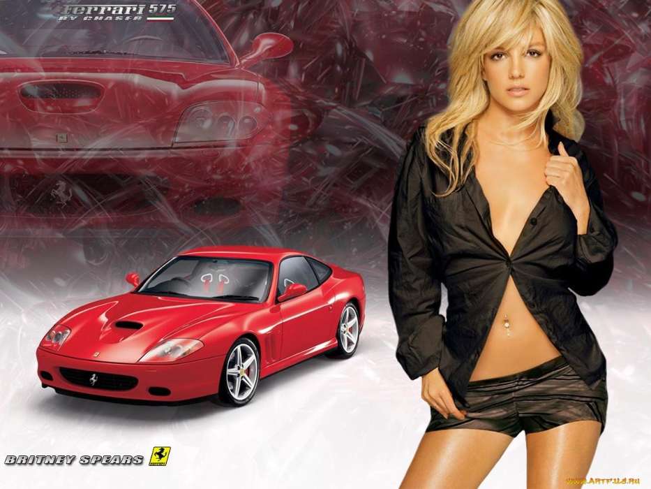 Auto, Britney Spears, Girls, Ferrari, People, Music, Transport