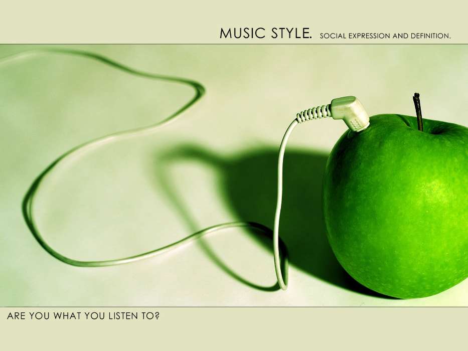 Humor, Music, Objects, Apples