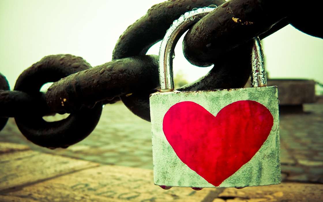 Chains, Background, Love, Hearts