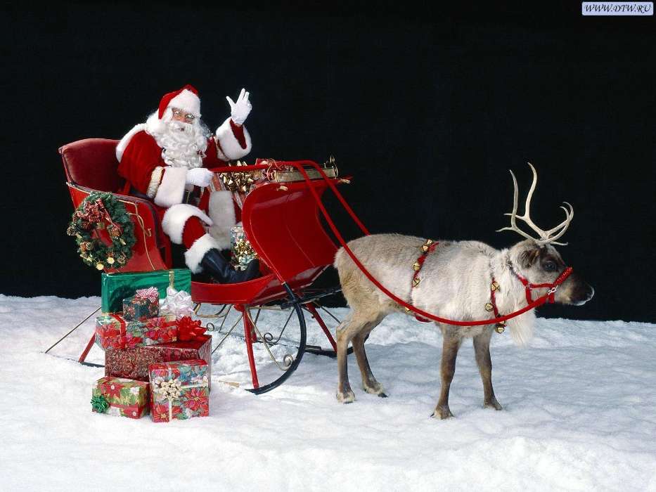 Holidays, New Year, Jack Frost, Santa Claus, Christmas, Xmas