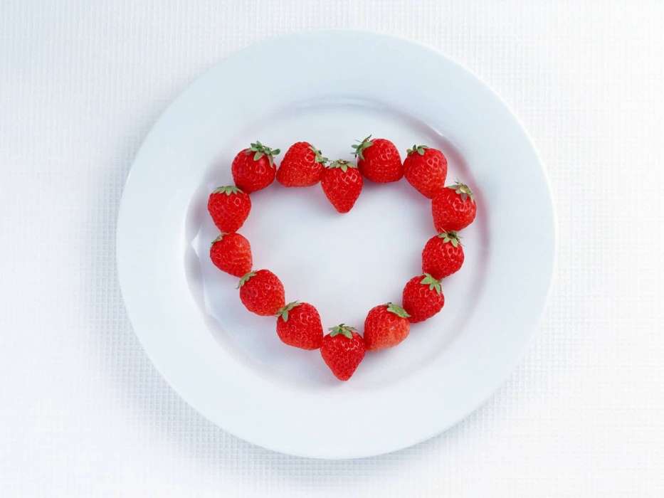 Valentine&#039;s day, Food, Berries, Strawberry, Love, Holidays, Hearts